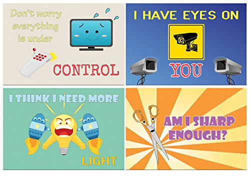Creanoso Things Comedic Postcards (60-Pack) – Assorted Card Stock Bulk Set – Premium Quality Greeting Cards Stock – Funny and Cool Gift Tokens for Men Women Adults Employees