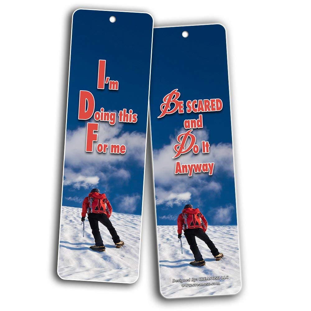 Creanoso Action Inspirational Bookmarks (60-Pack) - Inspiring Motivati