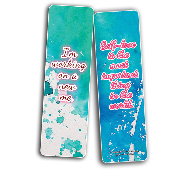 Calligraphy Inspirational Bookmarks (12-Pack) – Daily Inspirational Card Set – Interesting Book Page Clippers – Great Gifts for Kids and Teens