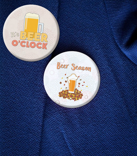 Creanoso Beer Lovers Pinback Buttons (10-Pack) - Premium Quality Gift Ideas for Adults for All Occasions - Stocking Stuffers Party Favor & Giveaways