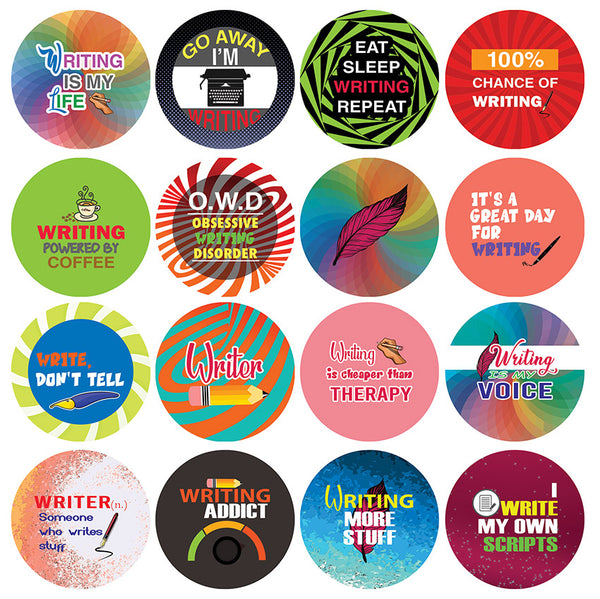 I am a Writer Stickers (10 Sets X 16 Designs)