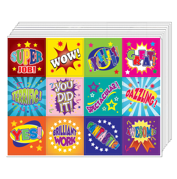 Creanoso Positive Mindset Stickers (10-Sheet) – Inspiring Words Sayings Wall Decor – Bulk Set