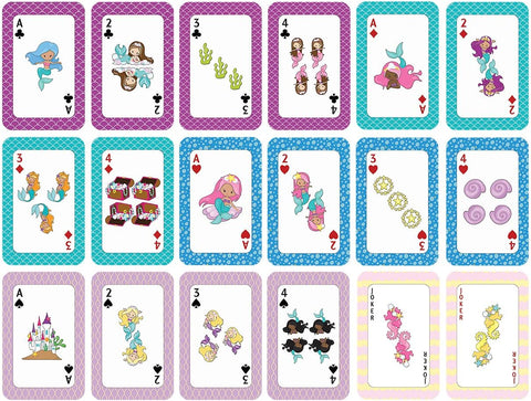 Mermaids & Underwater Playing Cards - (4-Deck X 54 Cards)