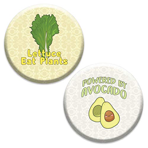 Go Vegan Pinbuttons