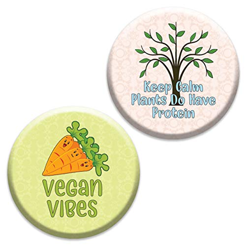 Go Vegan Pinbuttons