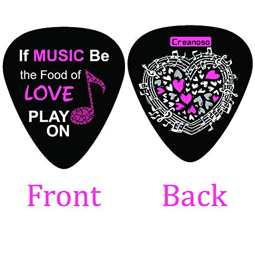 Creanoso Loving You Guitar Picks (12-Pack) - Unique Cool Romantic Gifts