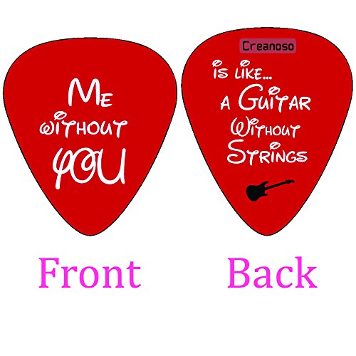 Creanoso Loving You Guitar Picks (12-Pack) - Unique Cool Romantic Gifts