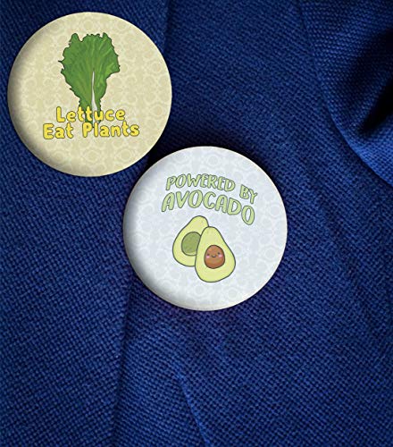 Go Vegan Pinbuttons