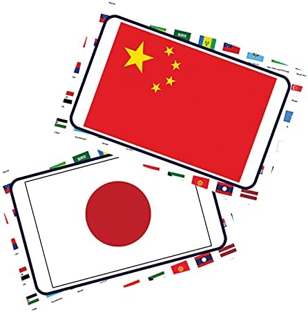 Country Flags and Their Capital Learning Cards (4 Deck)