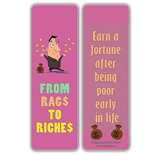 Creanoso Business Money Idioms Bookmarks (30-Pack) Ã¢â‚¬â€œ Awesome Idiomatic Expressions Book Page Clipper Ã¢â‚¬â€œ Employee Giveaways Ã¢â‚¬â€œ Corporate Incentives Rewards Motivations Pack Ã¢â‚¬â€œ Men Women