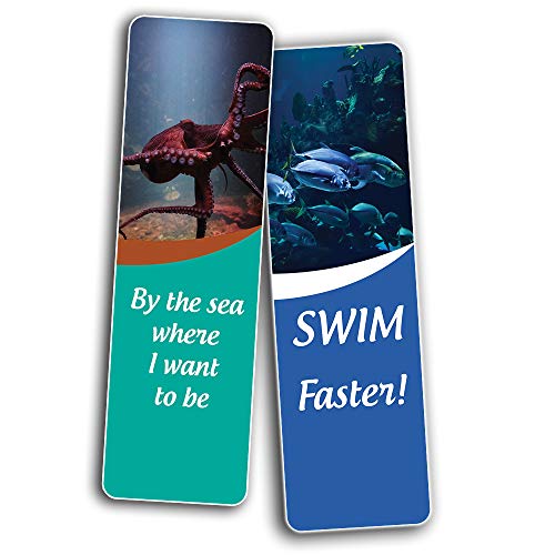 Creanoso Ocean Animal Bookmarks for Kids (60-Pack) ÃƒÂ¢Ã¢â€šÂ¬Ã¢â‚¬Å“ Premium Gift Set ÃƒÂ¢Ã¢â€šÂ¬Ã¢â‚¬Å“ Awesome Bookmarks for Boys, Girls, Children ÃƒÂ¢Ã¢â€šÂ¬Ã¢â‚¬Å“ Six Bulk Assorted Bookmarks Designs ÃƒÂ¢Ã¢â€šÂ¬Ã¢â‚¬Å“ School Incentives