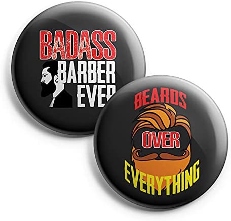 I am a Barber Pinback Buttons (1-Set X 10 Buttons)