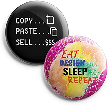 I am a Designer Pinback Buttons (1-Set X 10 Buttons)