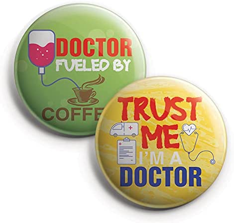 I am a Doctor Pinback Buttons (1 Set x 10 Designs)