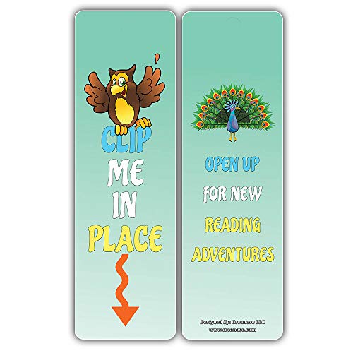 Creanoso Inspiring Book Readers Bird Bookmarks (30-Pack) - Stocking Stuffers Gift for Bibliophiles, Book Worms, Young Book Lovers Ã¢â‚¬â€œ Party Supplies Ã¢â‚¬â€œ Book Clubs Reading