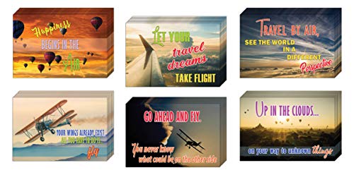 Creanoso Inspiring Inspirational Sayings Travel Quotes Bookmarker Cards (60-Pack) ÃƒÂ¢Ã¢â€šÂ¬Ã¢â‚¬Å“ Six Assorted Quality Bookmarks Bulk Set ÃƒÂ¢Ã¢â€šÂ¬Ã¢â‚¬Å“ Premium Gift for Men Women Adult Teens ÃƒÂ¢Ã¢â€šÂ¬Ã¢â‚¬Å“ Awesome Bookmarks
