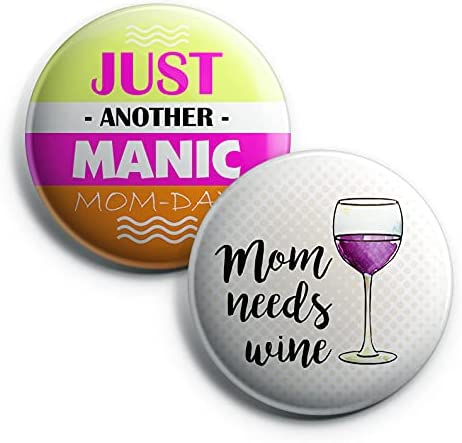 Funny Mom Quotes Collections button pins (1-Set X 10 Buttons)