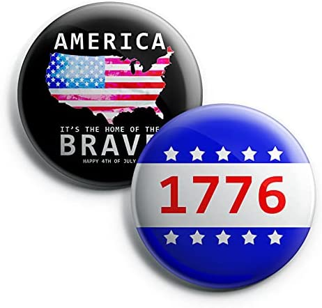 Independence day button pins (1-Set X 10 Buttons)