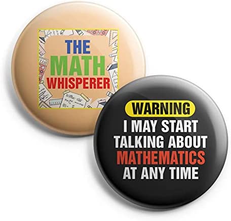 Creanoso I am a Mathematician Pinback Buttons (1 Set x 10 Buttons) - Stocking Stuffers Premium Quality Gift Ideas for Children, Teens, & Adults - Corporate Giveaways & Party Favors