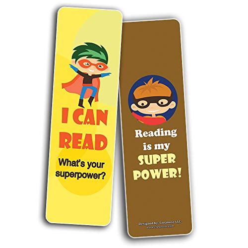 Creanoso Super Bookmarks for Kids Reading Star (30-Pack) Ã¢â‚¬â€œ Six Assorted Quality Reading Bookmarks for Kids Ã¢â‚¬â€œ Premium Gift Set Boys & Girls Ã¢â‚¬â€œ Stocking Stuffers Gifts for Children Ã¢â‚¬â€œ Reading Book Clip