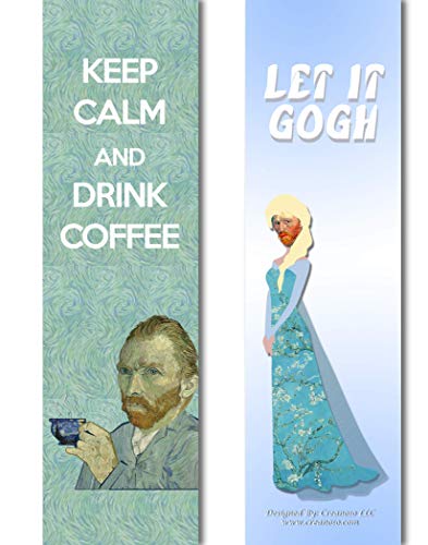 Creanoso Funny Bookmark Series 1 - Vincent Van Gogh Jokes (60-Pack) - Stocking Stuffers Gifts for Men Women Teens Kids
