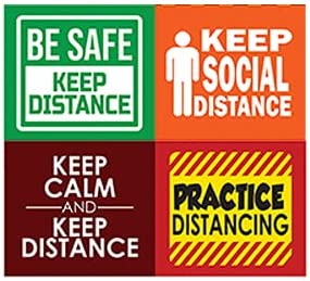 Keep Your Distance Stickers 4 Sets (12 designs x 4pcs each)