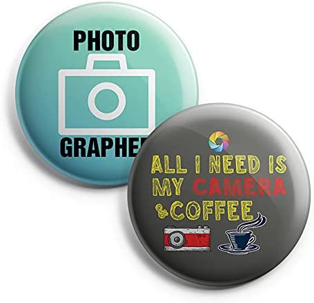 I am a Photographer Pinback Buttons (1-Set X 10 Buttons)