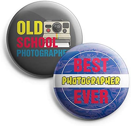 I am a Photographer Pinback Buttons (1-Set X 10 Buttons)