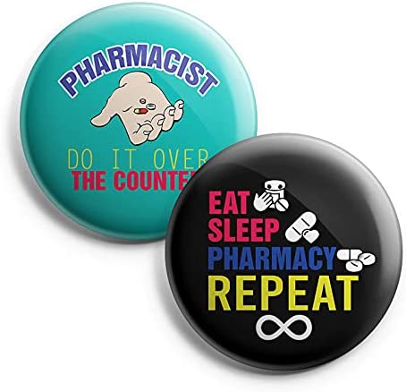 I am a Pharmacist Pinback Buttons (1-Set X 10 Buttons)
