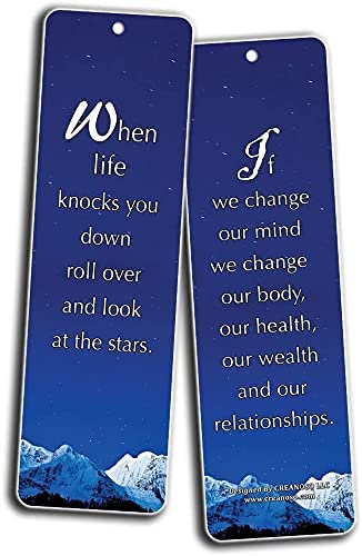 Inspirational Quotes to Live By Bookmarks (30-Pack)