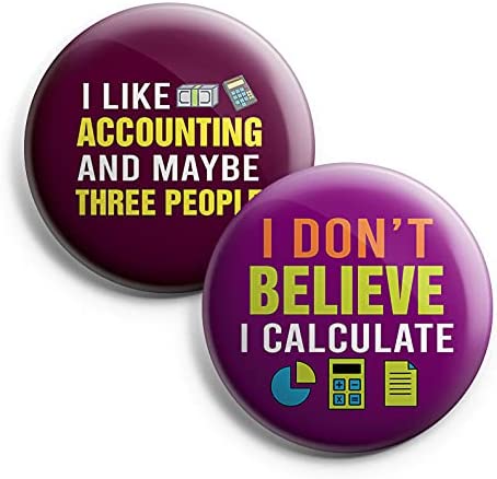 I am an Accountant Pinback Buttons (1-Set X 10 Buttons)