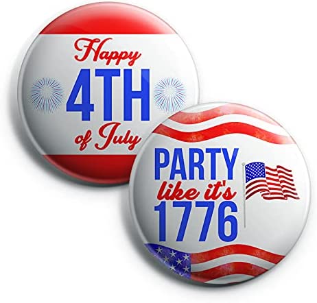 Independence day button pins (1-Set X 10 Buttons)