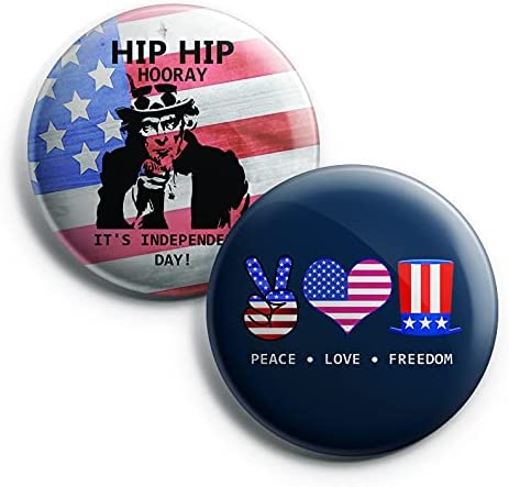 Independence day button pins (1-Set X 10 Buttons)