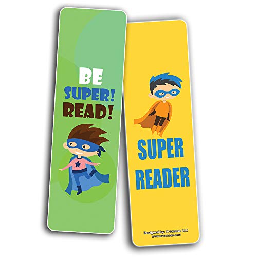 Creanoso Super Bookmarks for Kids Reading Star (30-Pack) Ã¢â‚¬â€œ Six Assorted Quality Reading Bookmarks for Kids Ã¢â‚¬â€œ Premium Gift Set Boys & Girls Ã¢â‚¬â€œ Stocking Stuffers Gifts for Children Ã¢â‚¬â€œ Reading Book Clip