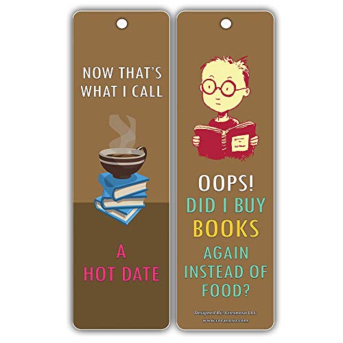 Creanoso Humorous Sayings Bookish Bookmarks for Men & Women (30-Pack) Ã¢â‚¬â€œÃ¢â‚¬â€œ Stocking Stuffers Gift for Bibliophiles, Book Worms, Book Lovers Ã¢â‚¬â€œ Party Supplies Ã¢â‚¬â€œ Book Clubs Reading