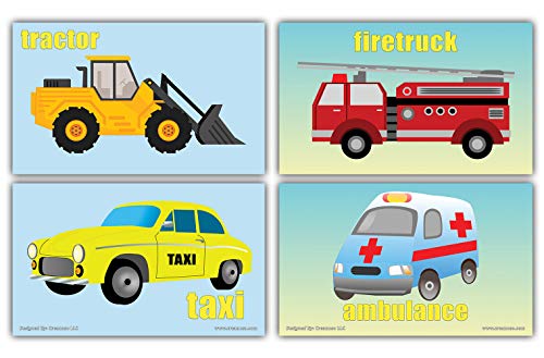 Creanoso Basic Object Identification Flashcards for Toddler (60-Pack) â€“ Mini Educational Information Cards Set â€“ Unique Gift Set for Boys, Girls - Assorted Learning Educational Pack