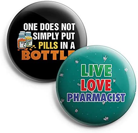 I am a Pharmacist Pinback Buttons (1-Set X 10 Buttons)