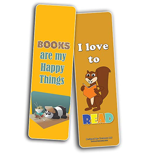 Creanoso Animal Theme Reading Bookmarks for Kids (30-Pack) Ã¢â‚¬â€œ Six Assorted Quality Bookmarker Cards Bulk Set Ã¢â‚¬â€œ Premium Gift for Kids, Boys & Girls Ã¢â‚¬â€œ Stocking Stuffers Gifts for Children Ã¢â‚¬â€œ Fun Reading