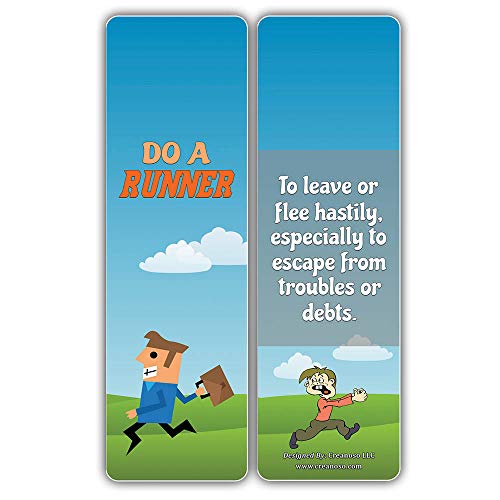 Creanoso Funny Idioms Bookmarks for Kids (30-Pack) Ã¢â‚¬â€œ Six Idioms Bookmark Design Bulk Set Ã¢â‚¬â€œ Premium Quality Book Clippers for Boys, Girls
