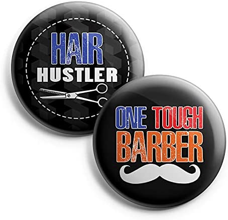 I am a Barber Pinback Buttons (1-Set X 10 Buttons)