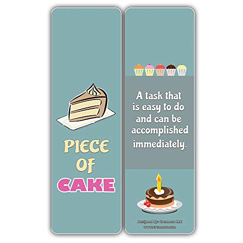 Creanoso Funny Idioms Bookmarks for Kids (30-Pack) Ã¢â‚¬â€œ Six Idioms Bookmark Design Bulk Set Ã¢â‚¬â€œ Premium Quality Book Clippers for Boys, Girls