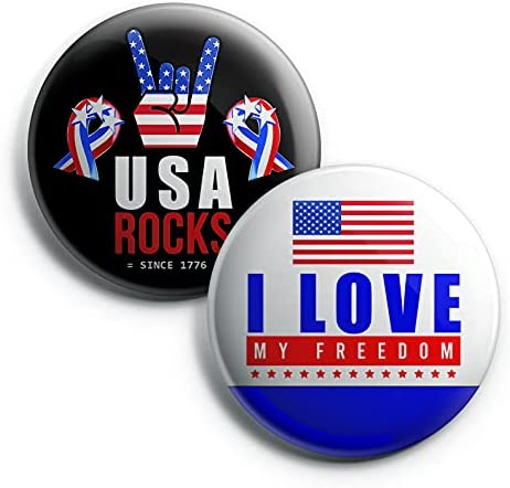 Independence day button pins (1-Set X 10 Buttons)