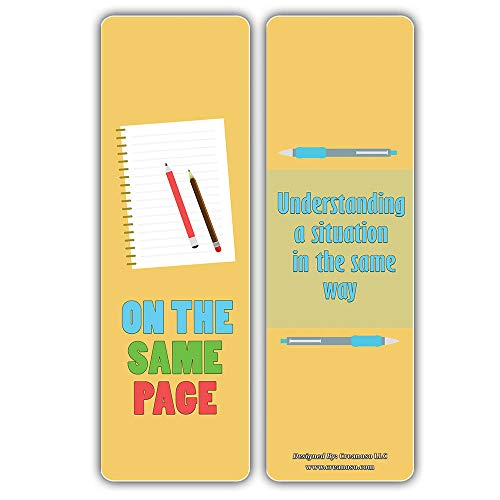 Creanoso Business Idioms Bookmarks - Making Decisions (60-Pack) ÃƒÂ¢Ã¢â€šÂ¬Ã¢â‚¬Å“ Stocking Stuffers Gift Ideas for Managers, Executives, Businessman - Employees Incentives Rewards - Corporate Giveaways