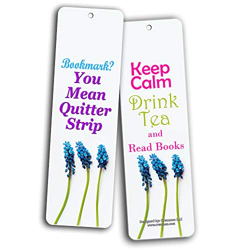 Creanoso Floral Inspirational Quotes Reading Bookmarks for Women (30-Pack) Ã¢â‚¬â€œ Reader Gifts for Female Readers Ã¢â‚¬â€œ Stocking Stuffers Gift for Women, Ladies, Girls