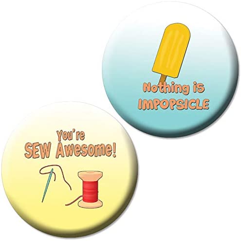 Funny Positive Puns Pinbutton (10-Packs)