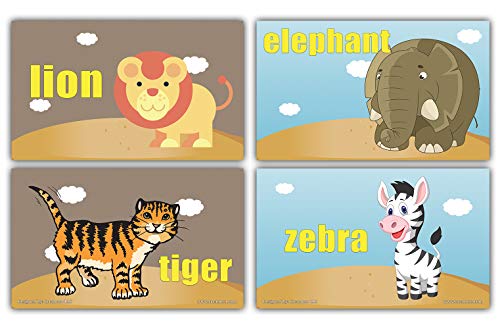 Creanoso Basic Object Identification Flashcards for Toddler (60-Pack) â€“ Mini Educational Information Cards Set â€“ Unique Gift Set for Boys, Girls - Assorted Learning Educational Pack