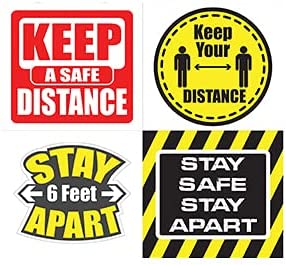 Keep Your Distance Stickers 4 Sets (12 designs x 4pcs each)