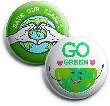 Protect Our Environment Pin Back Buttons - Save Our Trees (10 Pack)