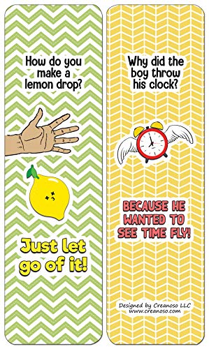 Creanoso Jokes for Kids Series Bookmarks Cards - Series 3 (30-Pack) - Classroom Reward Incentives for Students and Children - Stocking Stuffers Party Favors & Giveaways for Teens & Adults