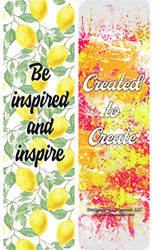 Creanoso Inspiring quotes for artists Bookmarks (30-Pack) - Great Stocking Stuffers Gifts for Men, Women, Adult, Teens, Book Reading Lovers, Bookworms